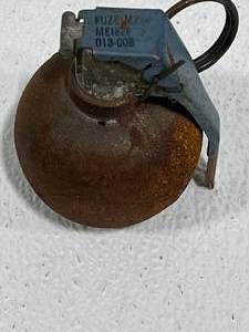 U.S. Military Cast Iron Baseball Dummy Grenade