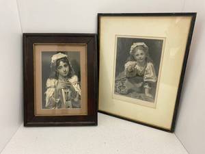 Vintage Pierre De Connick ( The Strawberry Girl and The Tambourine girl ) Etchings 18721875