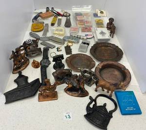 Vintage Misc. Collectibles Including Lighters, Ashtrays and more.