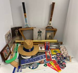 Vintage Sports Collectibles Including Sports Cards And More