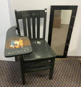 Vintage HandpaintedWooden School Chair