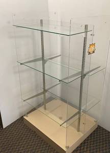 Vintage Acrylic And Glass Retail Shelves