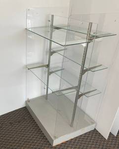 Vintage Acrylic And Glass Retail Shelves