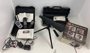 Group Of Handheld Mapping GPS Receivers, Spotting Scope, And More