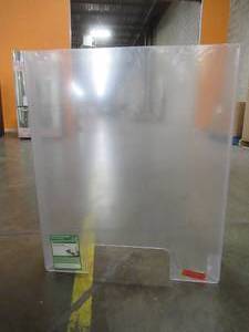 LARGE WHOLESALE PALLET (Approximately 80 Pieces) Of Lexan Sneeze Guard 24 in. x 32 in. with 6. in. Sides Clear Protection Shield Freestanding with Pass Through.