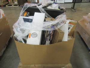 WHOLESALE MIXED PALLET OF MISCELLANEOUS TOOLS, FILTERS, THERMOSTATS, BUILDING MATERIALS AND MORE