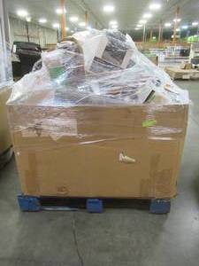 WHOLESALE MIXED PALLET OF MISCELLANEOUS FENCING BRACKETS, FILTERS, HOME DECOR, BUILDING MATERIALS AND MORE
