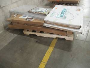 LARGE WHOLESALE PALLET (Approximately 14 Pieces) Of Retail Shelf Pulls - Access Doors, Shutters and More