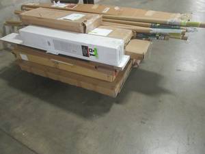 LARGE WHOLESALE PALLET (Approximately 25 Pieces) Of Retail Shelf Pulls - Shelving, Building Materials and More