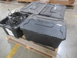 WHOLESALE MIXED BINS OF MISCELLANEOUS HDMI CABLES, COFFEE MUGS AND MORE