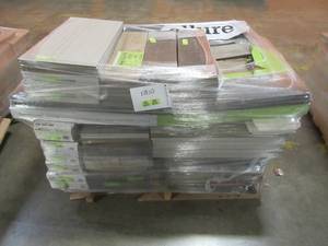 LARGE WHOLESALE PALLET (Approximately 25 Pieces) Of Retail Shelf Pulls - Miscellaneous Floor And Wall Tile