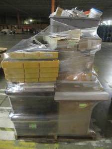 WHOLESALE MIXED PALLET OF MISCELLANEOUS Shelving, Tile Spacers, Building Materials and More