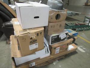 WHOLESALE MIXED PALLET OF MISCELLANEOUS SINKS, TOILET TANKS, TOILET BOWL, LAUNDRY PEDISTAL AND MORE