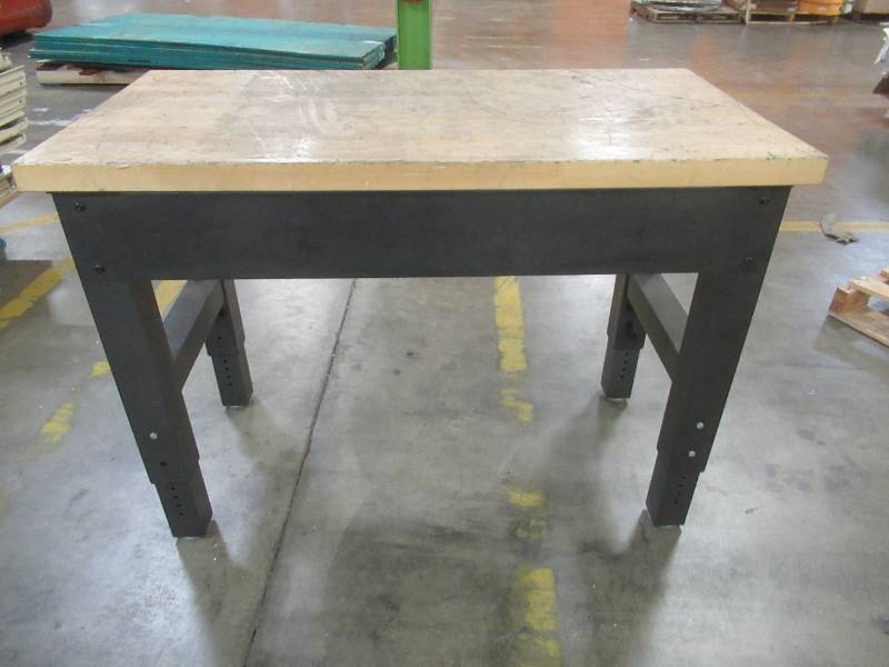 Gladiator Height Adjustable Workbench (48 x 24 12) Used in Warehouse.
