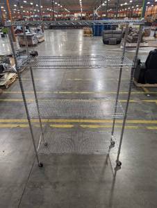 Metal Rolling Shelving Unit