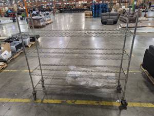 Metal Rolling Shelving Unit