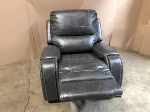 Steve Silver Keily Manual Swivel Glider Recliner Chair - Grey - good condition - review all pictures
