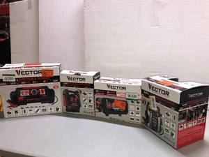 Lot with assorted Vector Battery Chargers - Original Customer returns not checked - review all pictures