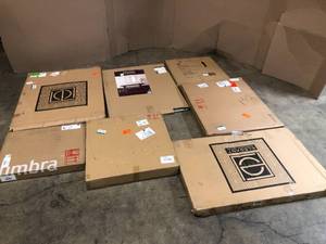 Lot of Mixed Medium Rectangle Brass Modern Mirror (40 in. H x 30 in. W)- different models - review all pictures
