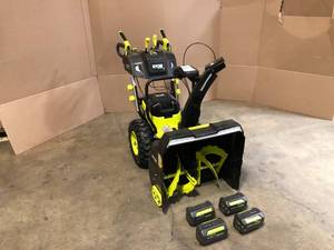 RYOBI 40V HP Brushless Cordless Electric 24 in. Self-Propelled 2-Stage Snow Blower - (4) 6.0 Ah Batteries & Dual-Port Charger review all pictures No charger