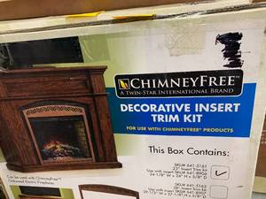 lot 16 image: CHIMNEY FREE DECORATIVE INSERT TRIM KIT