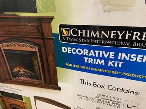 lot 17 image: CHIMNEY FREE DECORATIVE INSERT TRIM KIT