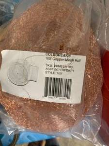 lot 59 image: COLDBREAK COPPER MESH ROLL