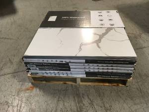 lot 2 image: 13 Boxes of  Nyon Gray Bullnose 24 in  x 48 in. Glossy Porcelain Wall Tile (0.5 sq. ft.) by MSI Customer Returns See Pictures