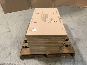 lot 13 image: Pallet of Yardan Graphite 23.5 in. x 47 in. Glazed Matte Porcelain Floor and Wall Tile (15.32 sq. ft.Case) by MSI Customer Returns See Pictures