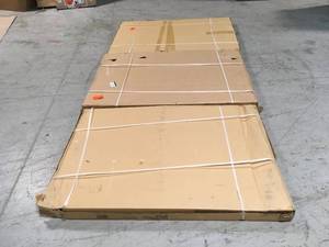 lot 15 image: Pallet of Assorted Adjustable Height Overhead Ceiling Mount Garage Rack in Black (42 in. H x 96 in. W x 48 in. D) by Husky Customer Returns See Pictures