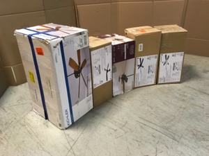 lot 40 image: Lot of Mixed Assorted Ceiling Fans Customer Returns See Pictures