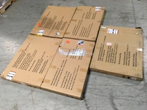 lot 38 image: Lot of 3 Mixed Husky 2-Pack Steel Pegboard Various Sizes and Conditions See Pictures