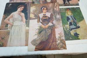 lot 5 image: antique pictures