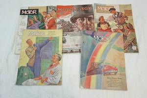 lot 16 image: vintage Motor and Motor Age magazines