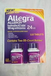 lot 25 image: Allegra Allergy tablets