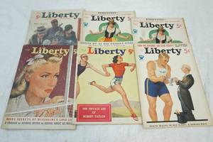 lot 34 image: vintage Liberty Magazines