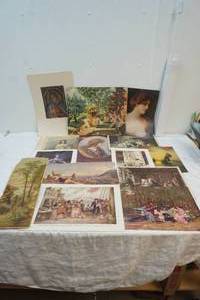 lot 42 image: vintage art prints
