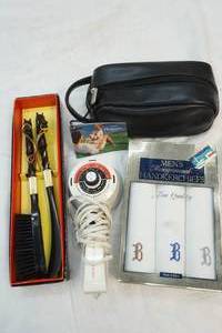 lot 137 image: Deep Heat massager and brush and shoehorn set
