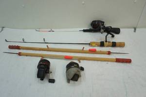 lot 191 image: ice fishing rods and reels