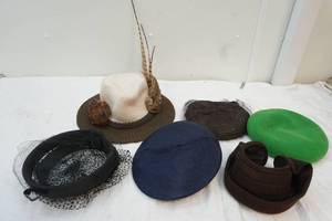 lot 213 image: vintage knitted pheasant hat