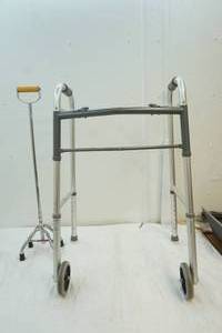 lot 226 image: walker and cane
