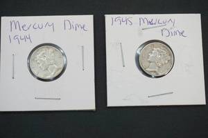 lot 280 image: Mercury Dimes
