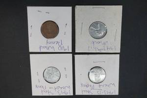 lot 282 image: wheat and steel wheat pennies