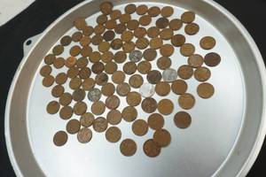 lot 288 image: wheat and steel wheat pennies