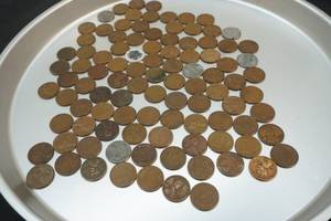 lot 289 image: wheat and steel wheat pennies