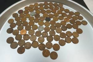 lot 293 image: wheat and steel wheat pennies
