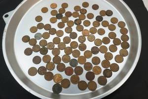 lot 294 image: wheat and steel wheat pennies