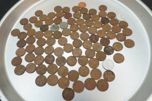 lot 295 image: wheat and steel wheat pennies