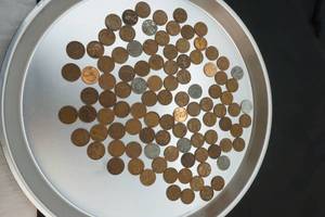 lot 297 image: wheat and steel wheat pennies