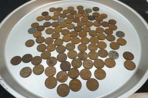lot 298 image: wheat and steel wheat pennies